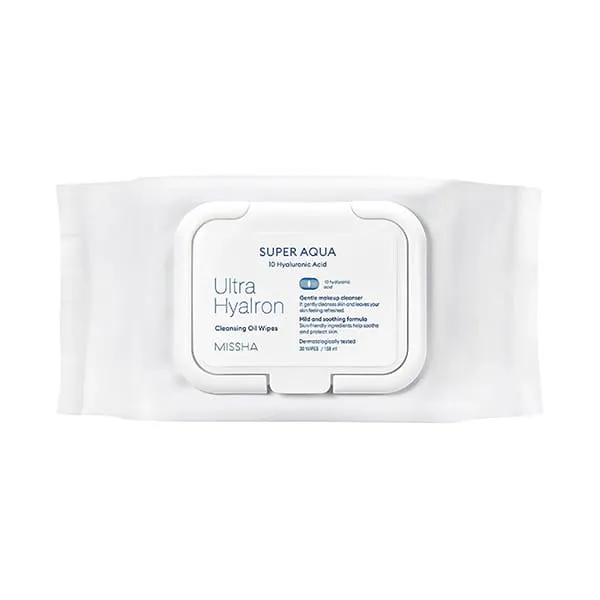 Салфетки для умывания и снятия макияжа с маслами Aqua Ultra Hyalron в подарок от MISSHA
