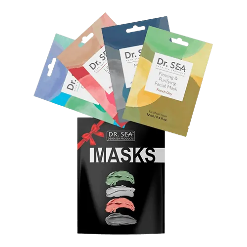 DR. SEA Cleansing, Lifting, Peeling, Moisturizing Подарочный набор из четырех масок