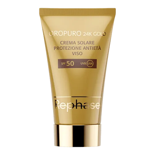 REPHASE Sun Care Oropuro 24K Sunscreen SPF50 Солнцезащитный антиоксидантный крем для лица