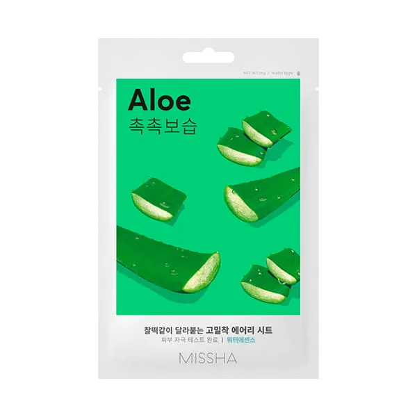 Увлажняющая маска для лица с экстрактом алоэ для сухой кожи Airy Fit Sheet Mask Aloe в подарок от MISSHA