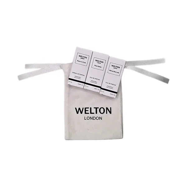 Бархатный мешочек с 3 семплами бестселлеров коллекции в подарок от WELTON LONDON