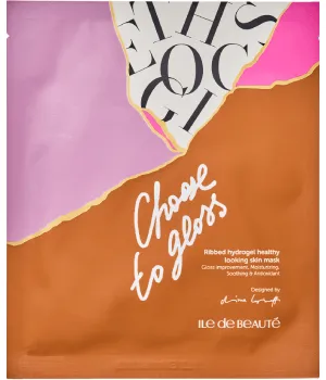 CHOOSE TO GLOSS Рифленая гидрогелевая маска с антиоксидантами для свежести и сияния кожи