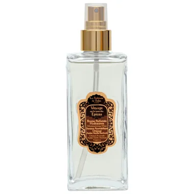 Парфюмированный увлажняющий спрей для тела амбра, ваниль и пачули