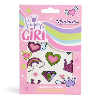 Блестящие тату супер девочка