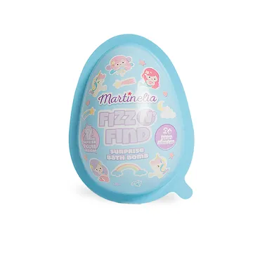 Бомбочка для ванны с сюрпризом голубая