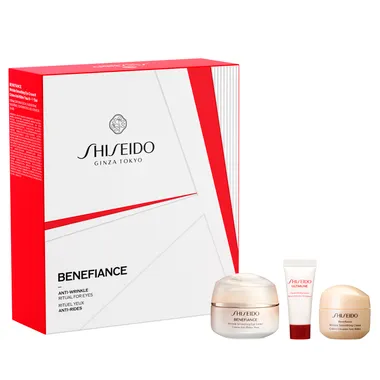 Benefiance Набор c кремом для кожи вокруг глаз, разглаживающим морщины 