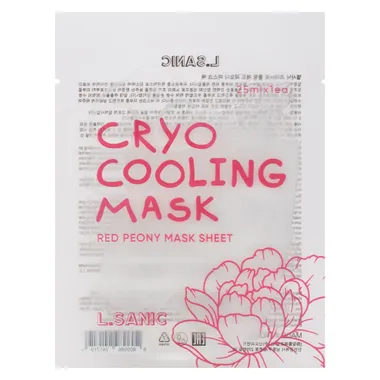 Охлаждающая тканевая маска с экстрактом красного пиона