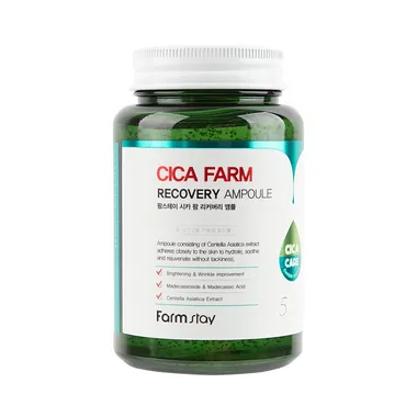 Cica Farm Recovery Ampoule Успокаивающая ампула сыворотка для лица с центеллой