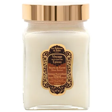 Масло карите для тела и волос амбра, ваниль и пачули