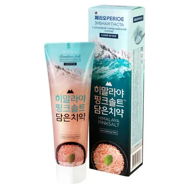 Himalaya Pink Salt Ice Calming Mint Зубная паста с розовой гималайской солью в дорожном формате