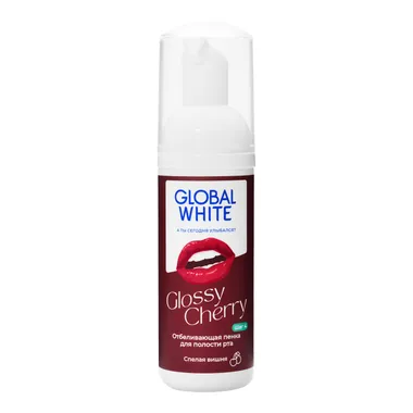 Glossy Cherry Отбеливающая пенка для полости рта со вкусом спелой вишни