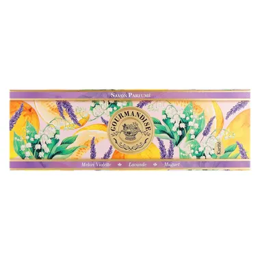 Set of natural perfumed soap Набор натурального парфюмированного мыла дыня, фиалка, лаванда, ландыш