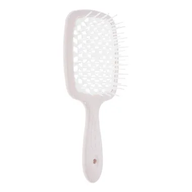 Щетка для волос бежево-белая