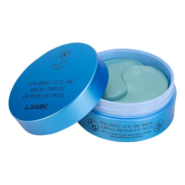 Hyaluronic acid and marine complex premium eye patch Гидрогелевые патчи для области вокруг глаз с гиалуроновой кислотой и экстрактом водорослей