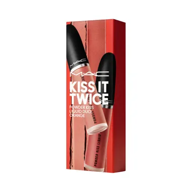 Kiss It Twice Powder Kiss Liquid Duo: Orange Набор для губ