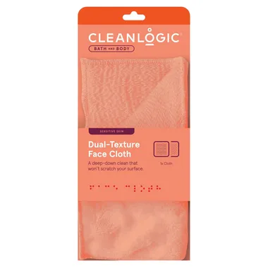 Двусторонняя мочалка-салфетка для очищения лица