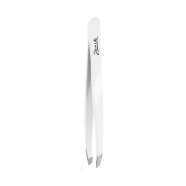 White eyebrow tweezers Пинцет для бровей 9,5 см