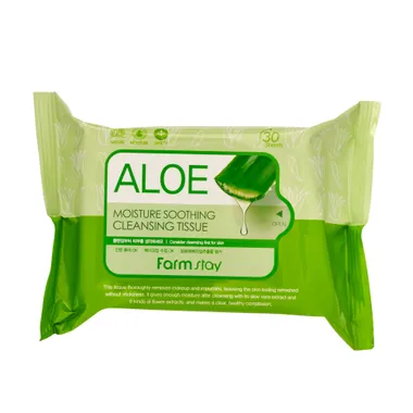 Aloe Moisture Soothing Cleansing Tissue Освежающие салфетки для снятия макияжа с алоэ вера