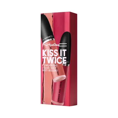 Kiss It Twice Powder Kiss Liquid Duo: Best-Sellers Набор для губ