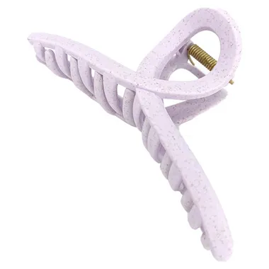 Straw Claw Hair Clip Butterfly Lilac Крабик для волос из натуральной пшеницы в форме бабочки лиловый