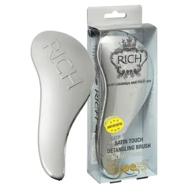 Satin Touch Detangling Brush Silver Sparkle Щетка для волос серебряная