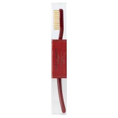 Зубная щетка с натуральной щетиной средней жесткости цвет Venetian Red